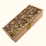 Rose Gold Floral Cutwork Wooden Box - Image 3
