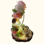 Illuminated Floral Ring Ceremony Platter - Image 2