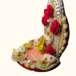 Ganesh Ji Floral Engagement Ring Platter – Premium Handcrafted Design - Image 2