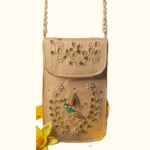 Embroidered Pearl Handle Potli Pouch - Image 3