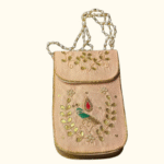 Embroidered Pearl Handle Potli Pouch