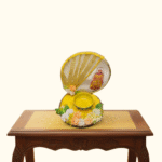 Floral Haldi Ceremony Platter – Handcrafted Yellow Theme - Image 3