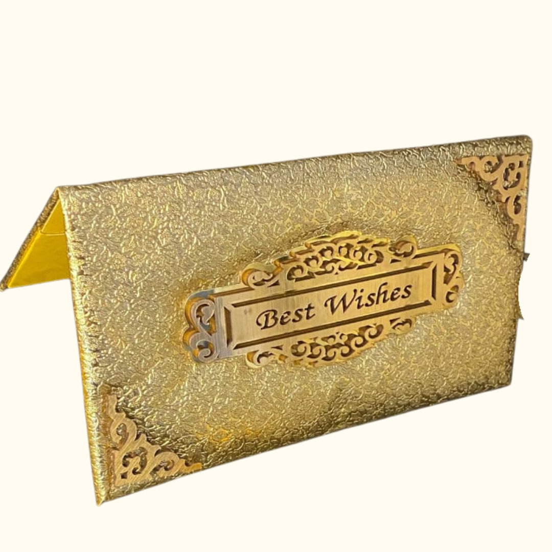 KS PRODUCTS (41) Golden Best Wishes Envelope Box - Image 1