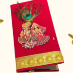 Radha Krishna Velvet Gift Envelope