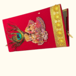 Radha Krishna Velvet Gift Envelope - Image 2
