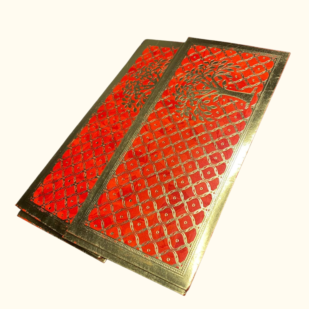 KS PRODUCTS (53) Red & Gold Tree Design Money Envelopes - Image 1