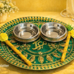 Elegant Mehendi Ceremony Platter – Traditional Decorative Thali by KS Creations